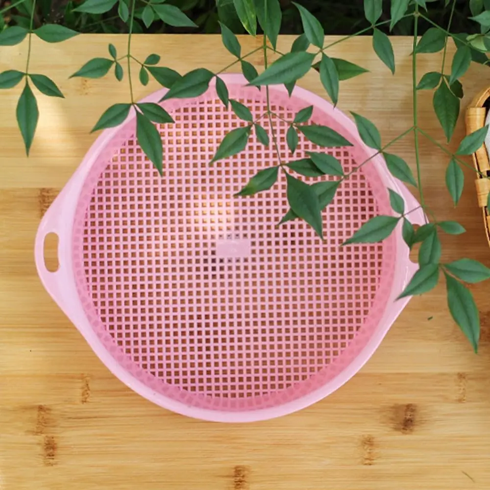 

Compost Trapping Mix Tool Plastic Soil Sieve Sifter Multi-use Manual Sand Screen Filter Round Sifting Strainer Planting