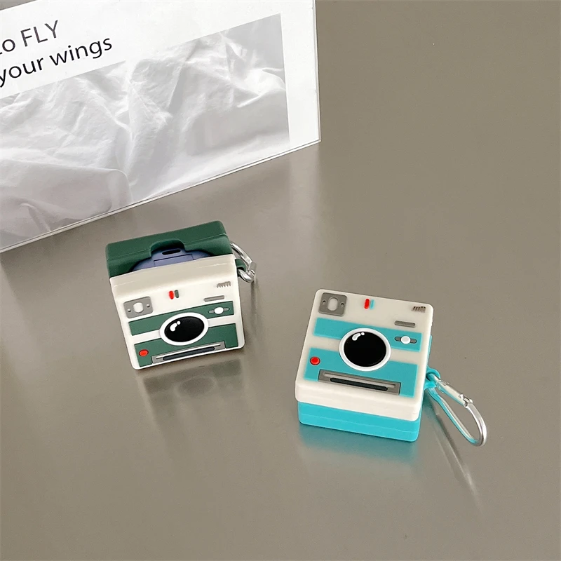 Cute Case For Samsung Galaxy Buds2 pro/Buds pro/Buds 2/Buds Live Cartoon Camera game earphone Cover with Hook for Buds 2 Pro