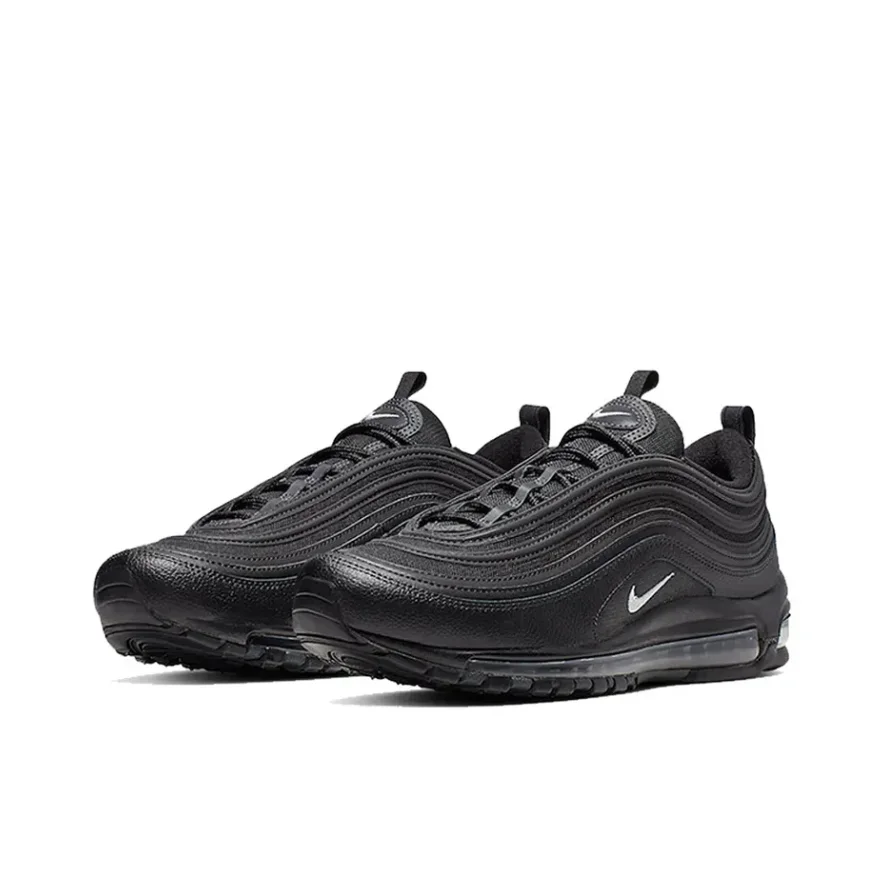 Nike Original Air Max 97 Low Men's and Women's Sneakers Breathable Cushioning Running Shoes Premium Black