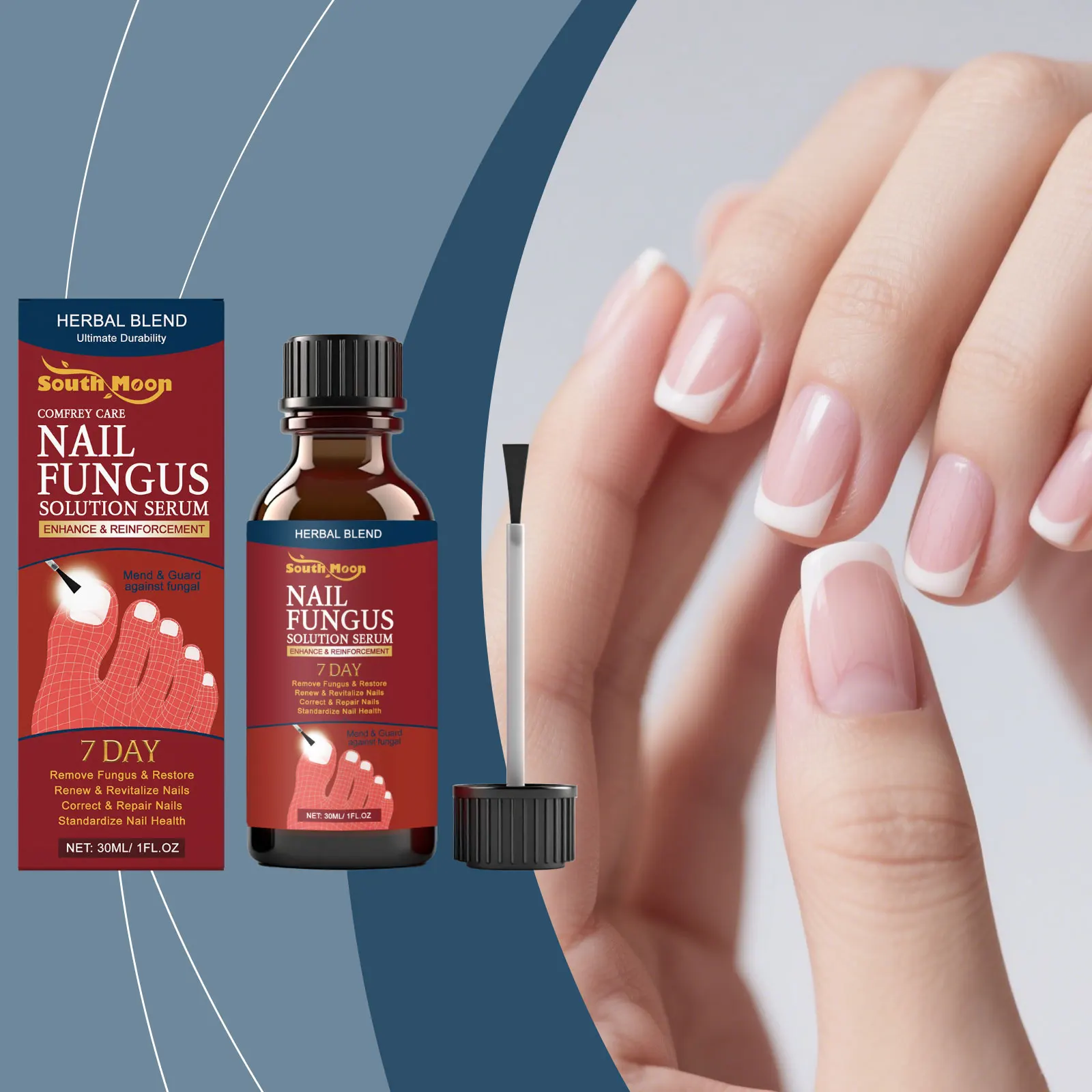 Stärkendes Nagelpflegeserum, nährt effektiv Pilz, stärkt spröde Nägel, spendet die Nageloberfläche