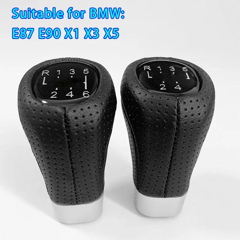 

Car Gear Shift Knob For BMW For E90 E87 X1 X3 X5 Shift Button Gear Lever Head Shifter Transmission 5-speed 6-speed BMW Models