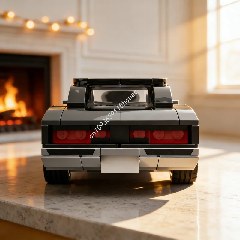 

332 детали MOC City Champions Dodge Charger R/T Fast & Furious, конструктор, архитектурные игрушки, рождественские подарки, развивающий конструктор