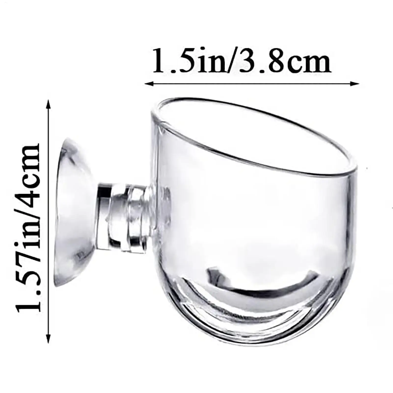 Aquatic Plant Pot Clear Acrylic Aquarium Planter with Suction Cup Fish Tank Ornaments for Cultivation Hydroponics Propagation - view 6