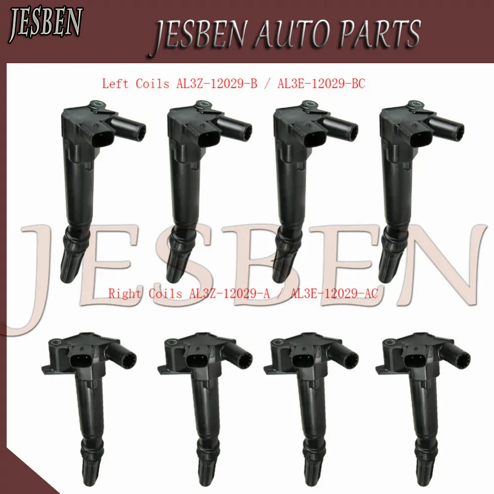 

8X AL3E-12029-AC AL3E-12029-BC Left Right Ignition Coil for Ford F150 F250 F350 F-150 F-350 F-250 F-350 SUPER DUTY 6.2L 2010-18