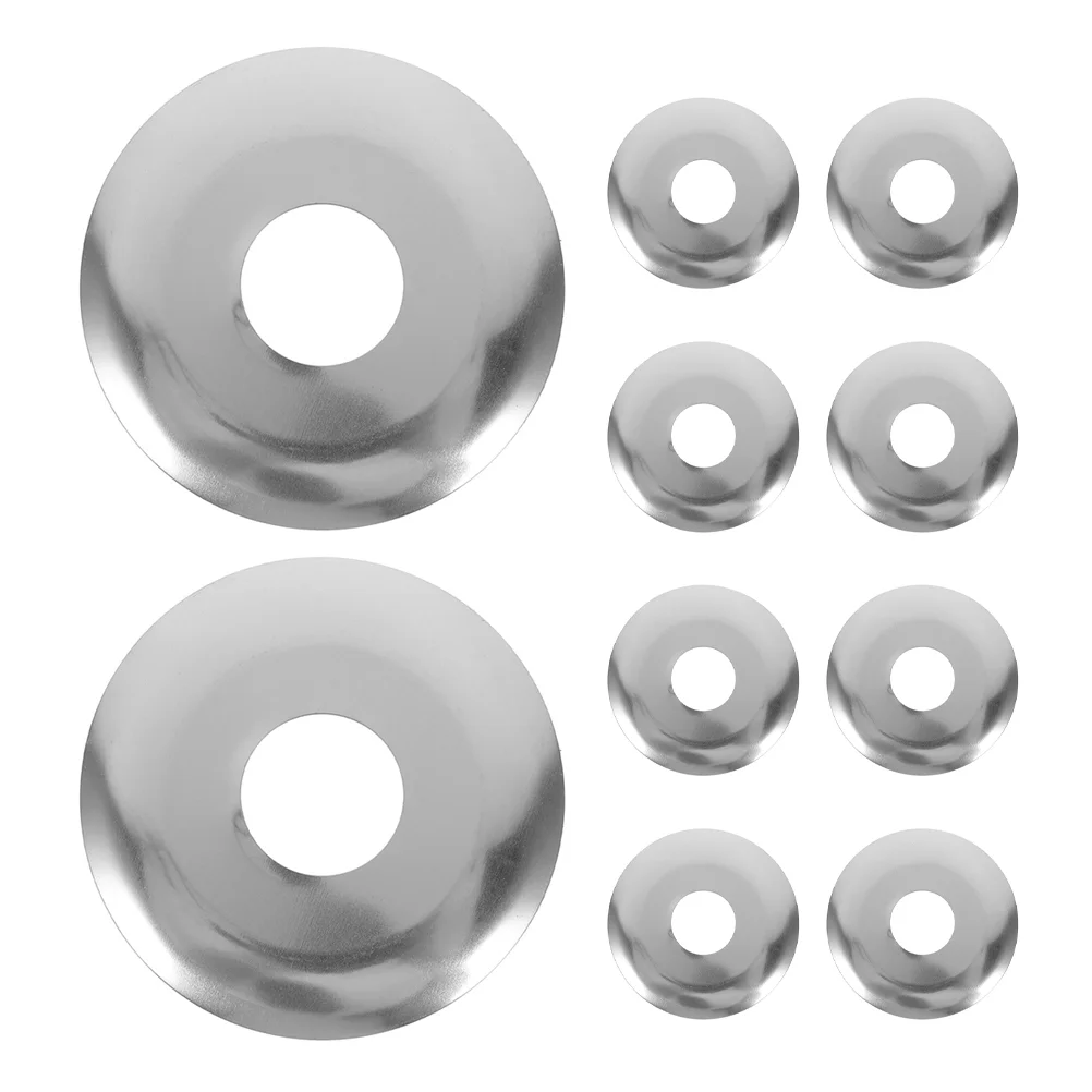 10 Pcs Fire Sprinkler Double Layer Cover Pipe Covers Stainless Steel for Sprinklers Head Guard