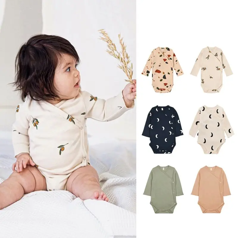 

Autumn Baby Girl Boys Rompers Jumpsuit Long-sleeved Clothing Print Casual Soft Newborn Infant Baby Playsuit Outfits