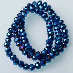 Colorful 6mm Rondelle Glass Beads 85 Pcs Per Bag