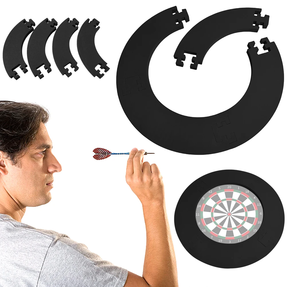 EVA Dartboard Surround Jigsaw Ring Design Splicing Dart Board Wall Protector Lightweight Dartboard Surround Ring for Dart Lovers