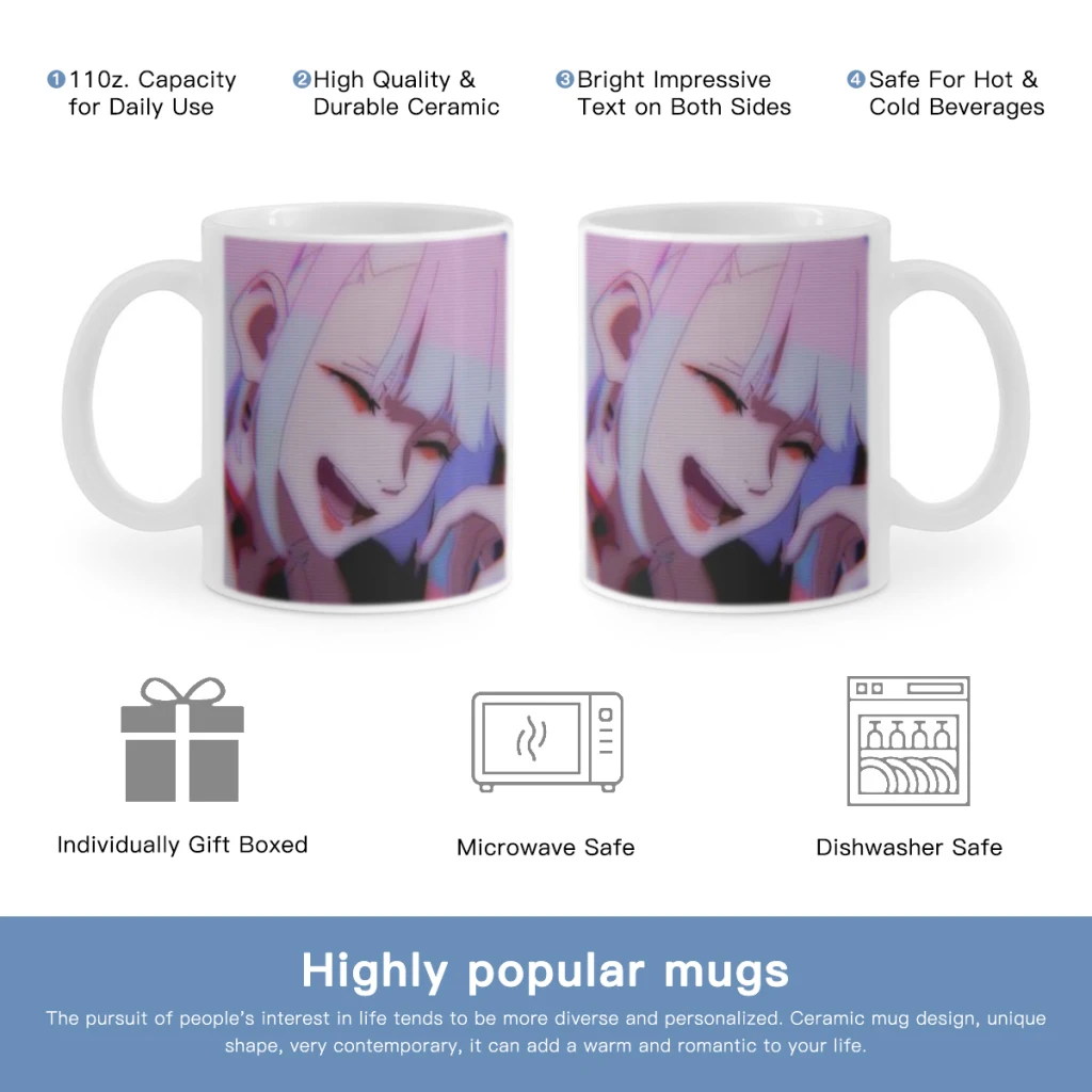 

Anime C_Cyberpunks C-Cool E-Edgerunners Free shipping Coffee Mug Custom Tea Cup Milk Beer Mugs Lovers Friends Gifts