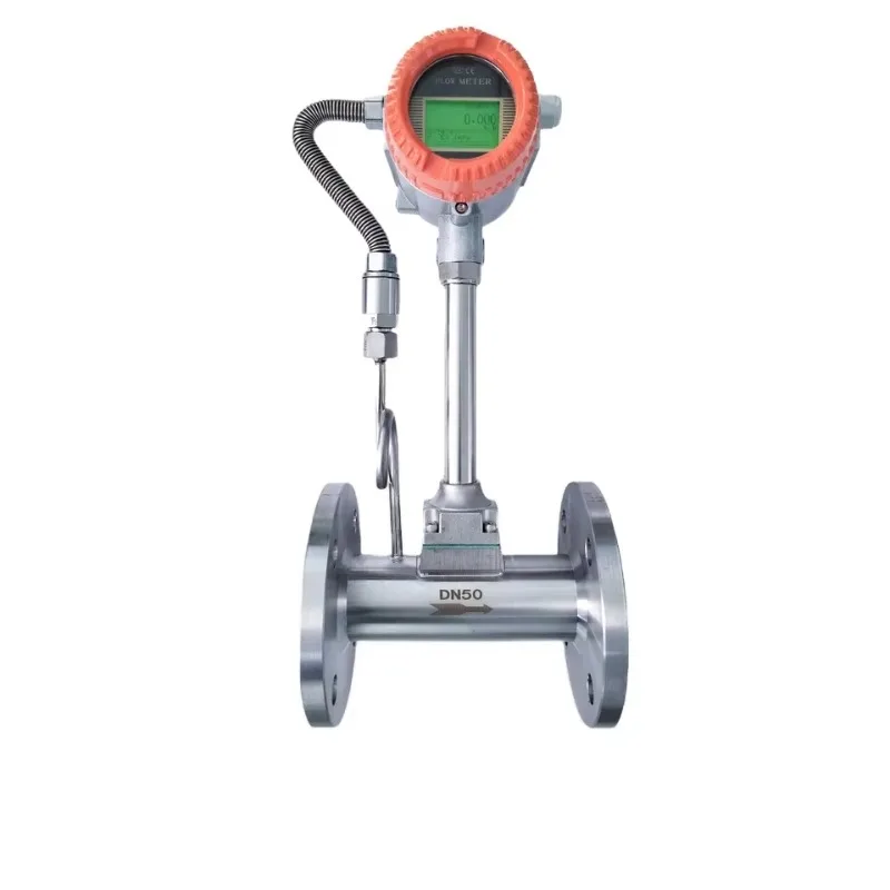 304 Stainless Steel Flow Meter Flange Connection 4-20mA RS485 Output for Steam Compressed Air Biogas Oil Mainland China
