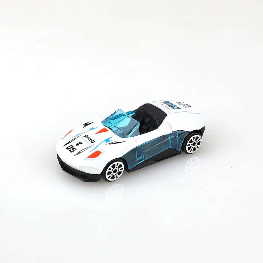 (Scatola) Set di auto da corsa/mini in lega colorata 1/64, 6 pezzi, metallo pressofuso, giocattolo per ragazzo, modello scorrevole, senza retroceso.