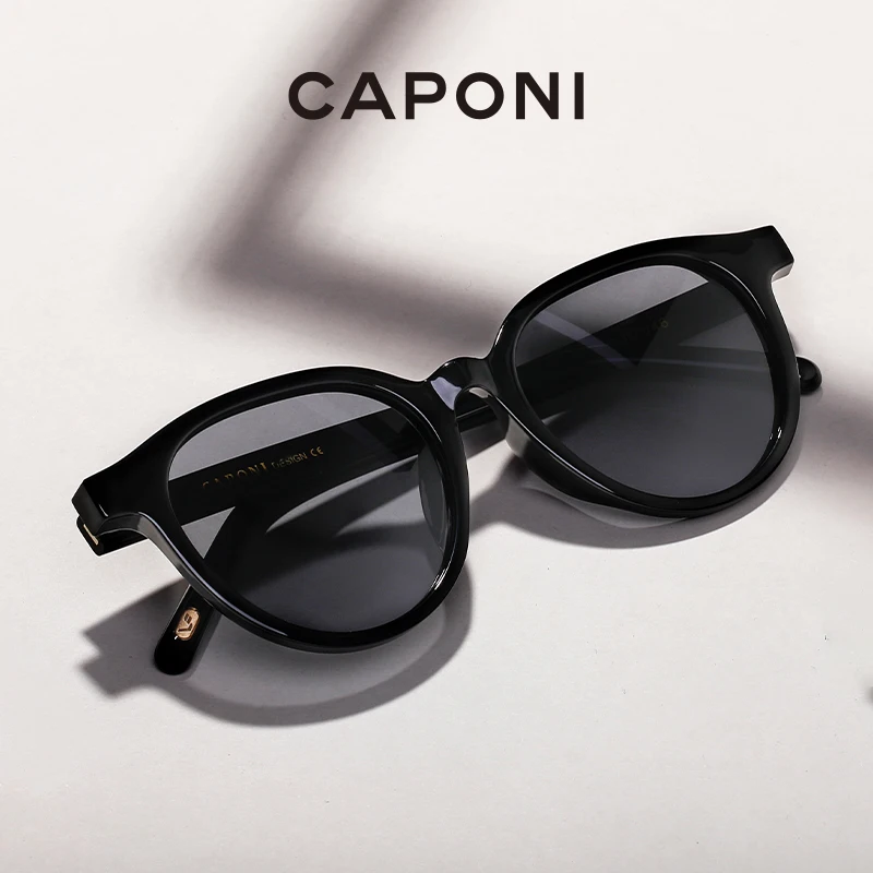 CAPONI Women Shades UV Ray Protection Sunglasses Light Weight Fashionable Polarized Anti-Reflective Girl's Sun Glasses BR21016