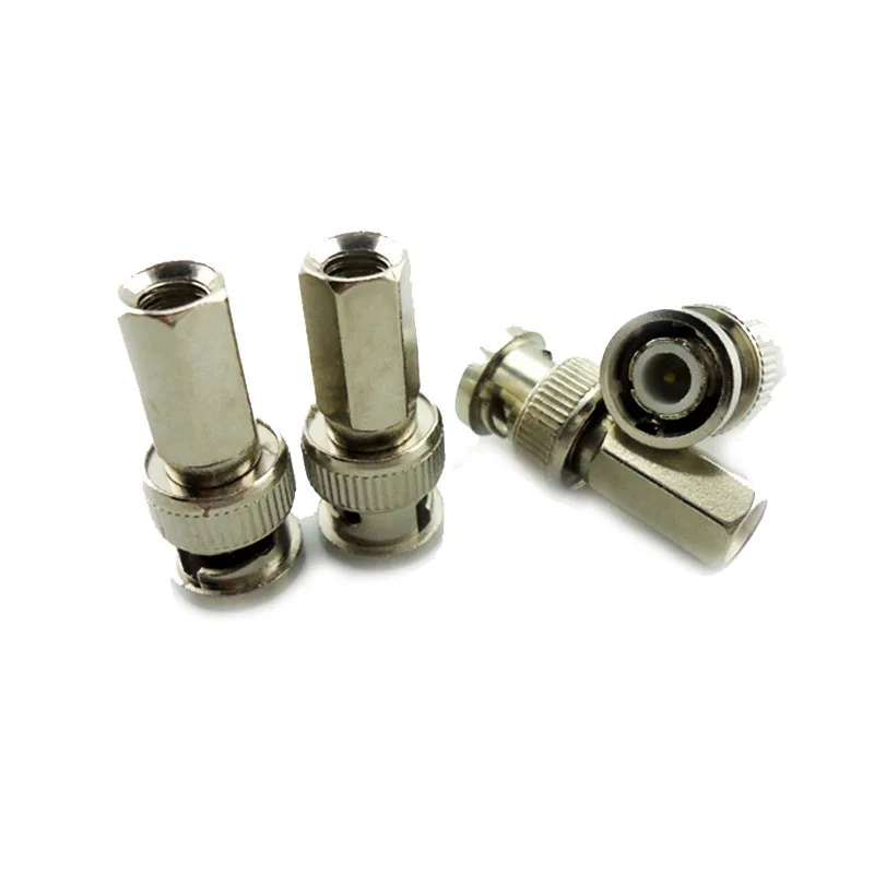2/10 Stuks Bnc Connector Mannelijke Plug Adapter Voor Twist-On Coaxiale Rg58/Rg59/Rg60 Kabel Voor Cctv Videocamera Surveillance H10