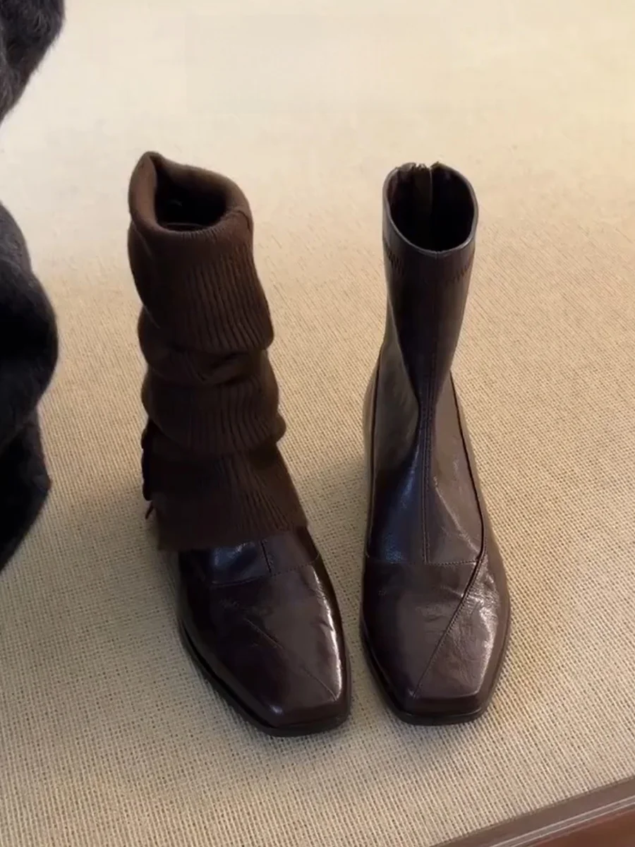 bottes-chelsea-en-cuir-elastique-pour-femmes-bottes-tube-ort-tete-carree-talon-thi-bla-briti-sle-nouvelle-collection-printemps-automne-2025