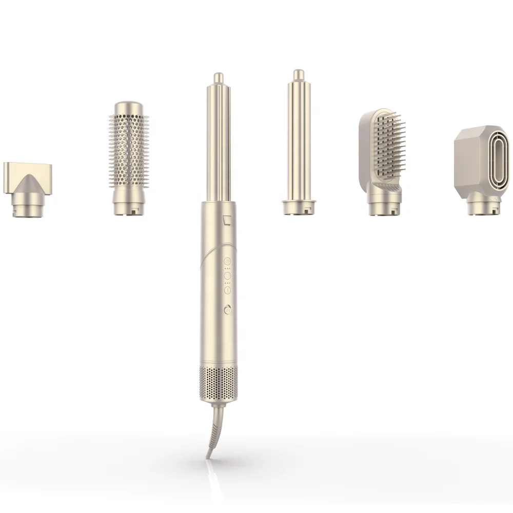 

1300W Portable Multi Ionic Hair Styler High Speed 7 in 1 BLDC Hot Air Brush with Nozzle good for Household and salon Use