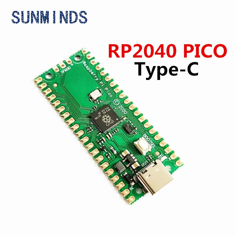 10pcs Official Raspberry Pi Pico Board RP2040 Dual-Core 264KB ARM Low-Power Microcomputers High-Performance Cortex-M0+ Processor
