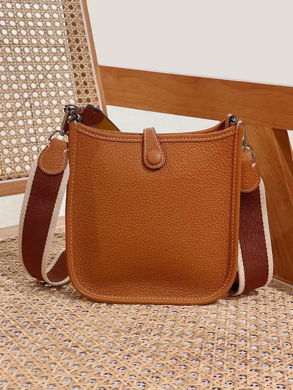 

Evelyn Genuine Leather Buet Bag Women's Crossbody oulder Bag Faionable Trendy Design Chinese Brand Youth Daily Use