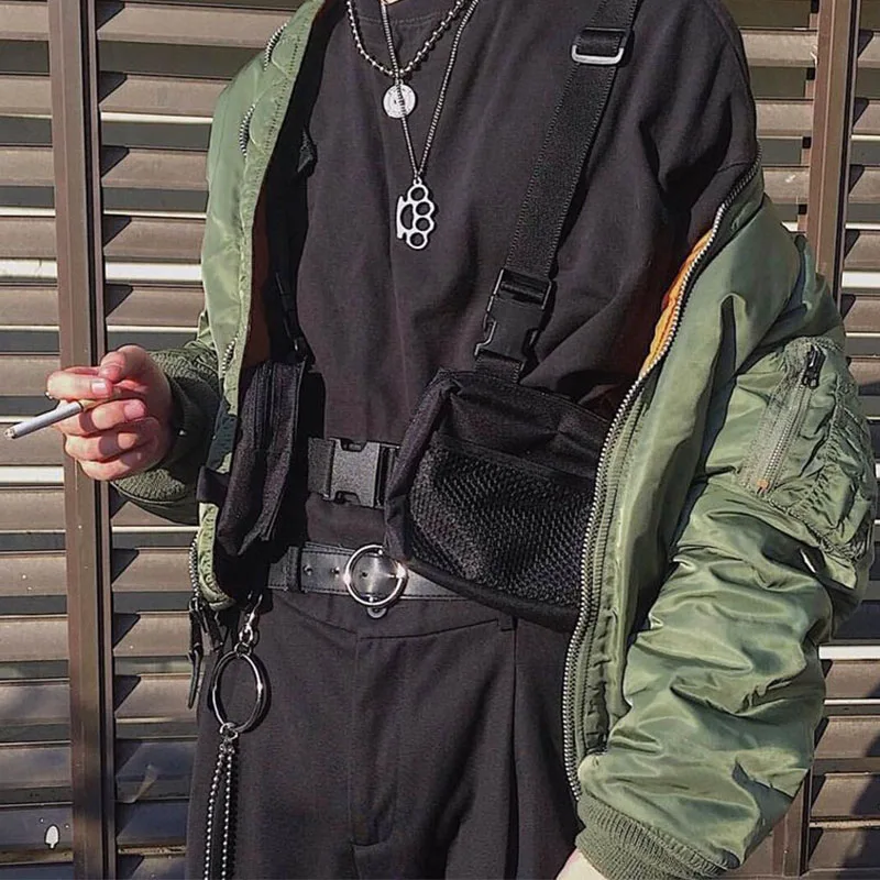 Street Trend Chest Rig Bag Hip Hop Streetwear Pocket Unisex Waist Bag Outdoor sports climbing Mountaineering Backpack Phone Pack - view 4