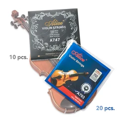 Wholesale Alice Violin Strings A747 10 Sets or A703 20 Sets Fits 4/4 3/4 1/2 1/4 Universal Violin String, Violin Accessories
