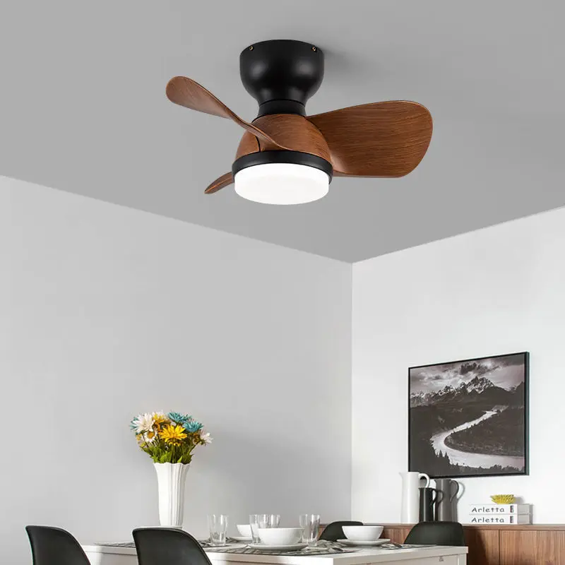 

Simple American Retro Dining Room Ceiling Fan Lamp Nordic Living Room Bedroom Ceiling Fan Lights Home Electric Fan Chandelier