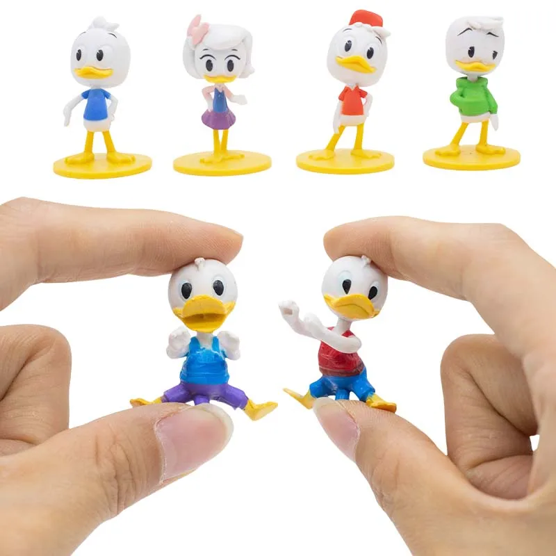 Anime Disney Donald Duck Legendary Ornamental Toy Cuckoo-Loca Goofy Model Dolls Kids Birthday Cake Decoration Gift