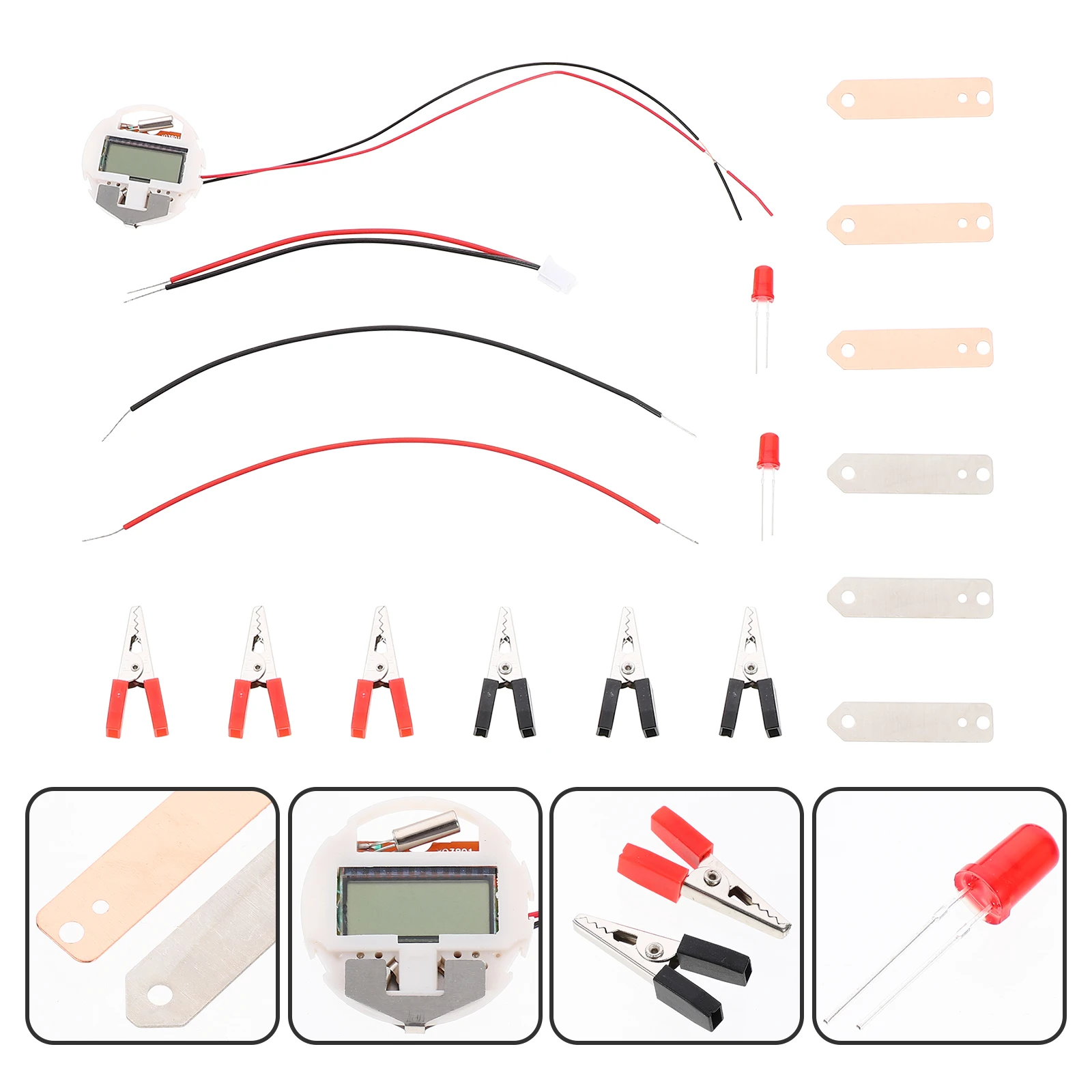 

2 Sets Fruit Kit Generation Experiment Device Electronic Clock Educational For Kids Science Learning Diy