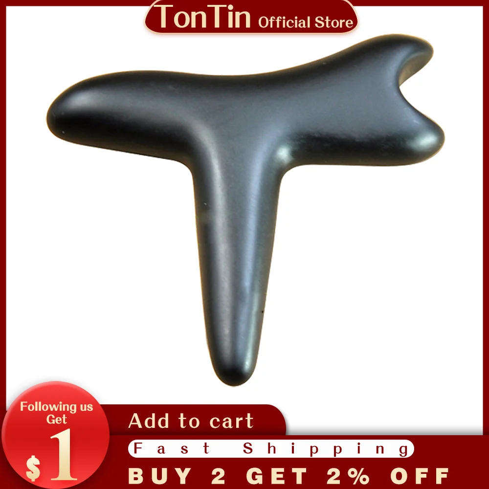 

High quality! wholesale & retail Traditional Bian Needle therapy black bian stone massage cone (120mm)