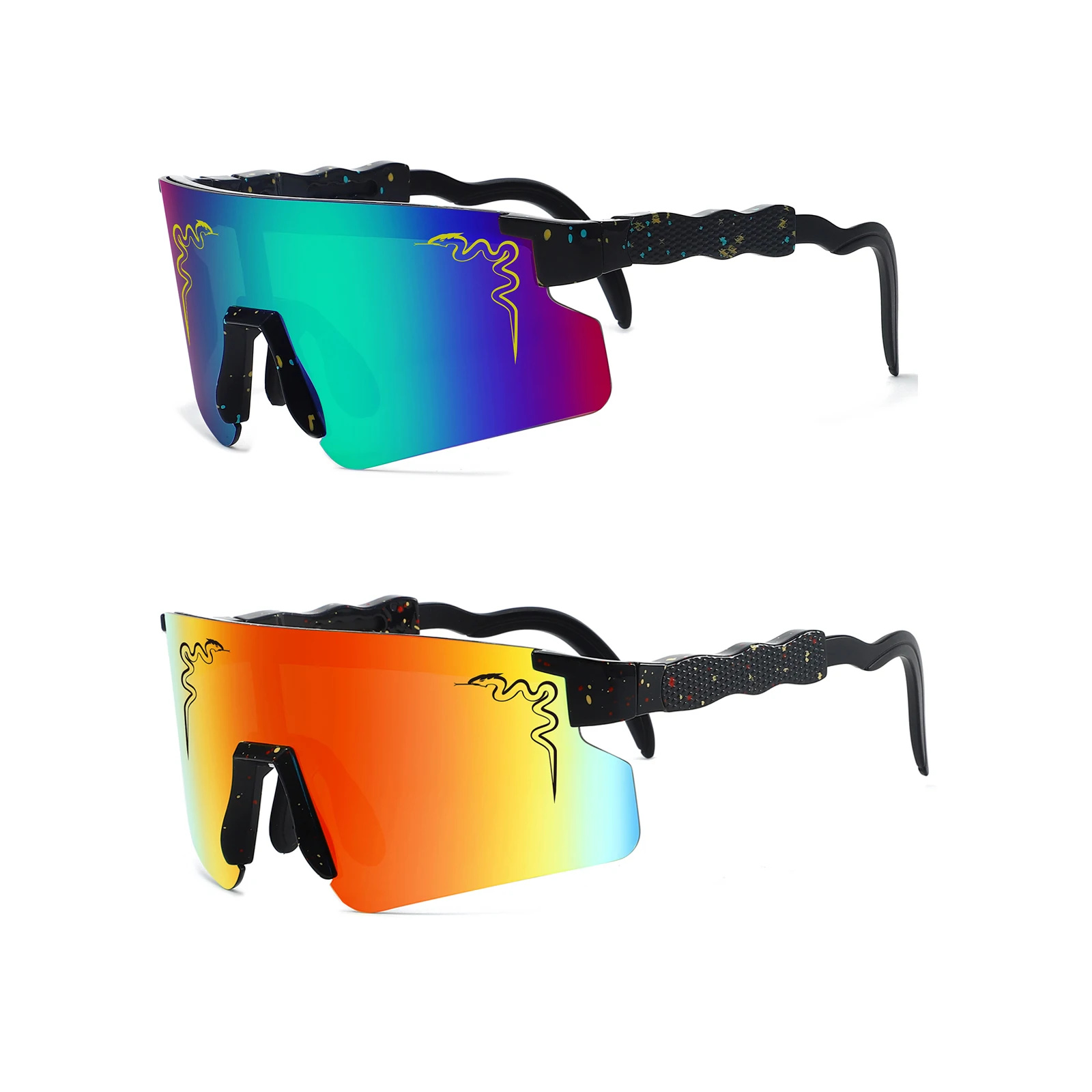 2 Pairs Brand New Sunglasses Men Women Sun Glasses Fishing Eyewear UV400 Cycling Hiking Baseball Softball Outdoor Sport Goggles