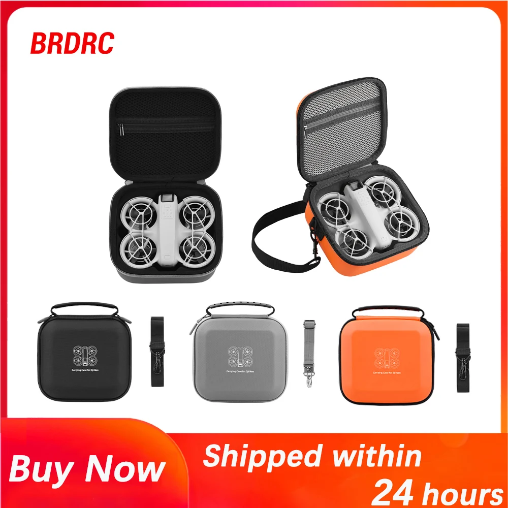 BRDRC الطائرة بدون طيار المضيف حقيبة تخزين خاصة ل DJI NEO ، حقيبة يد محمولة مقاومة للصدمات مقاوم للماء مكافحة الإفلات حقيبة سفر Neo الملحقات