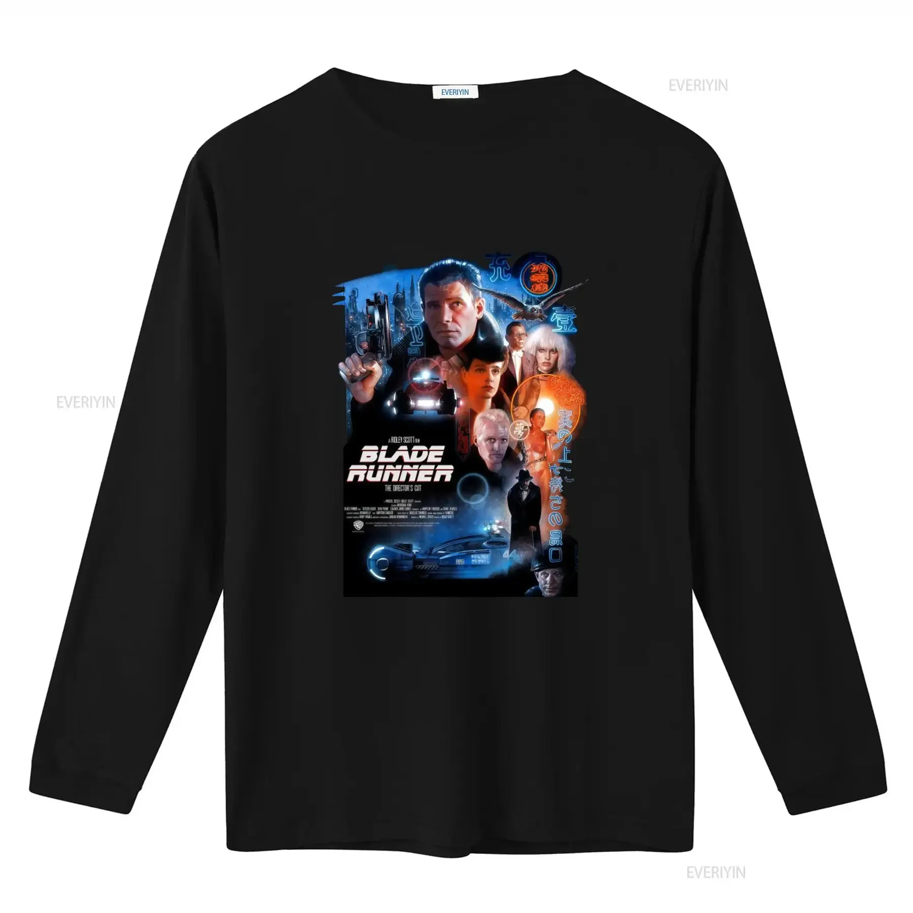 Blade Runner Movie Poster T Shirt Black All Sizes S 5XL Sci Fi Classic Design vintage Washed Unisex Soft Stretched homme