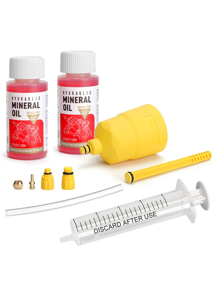 Fietsrem Minerale Olie 60ML Fietsremolie Ontluchtingsset Tool Voor Shimano Hydraulische Schijfrem Ontluchtingstool Fietsen Reparatie Tools - afbeelding 2