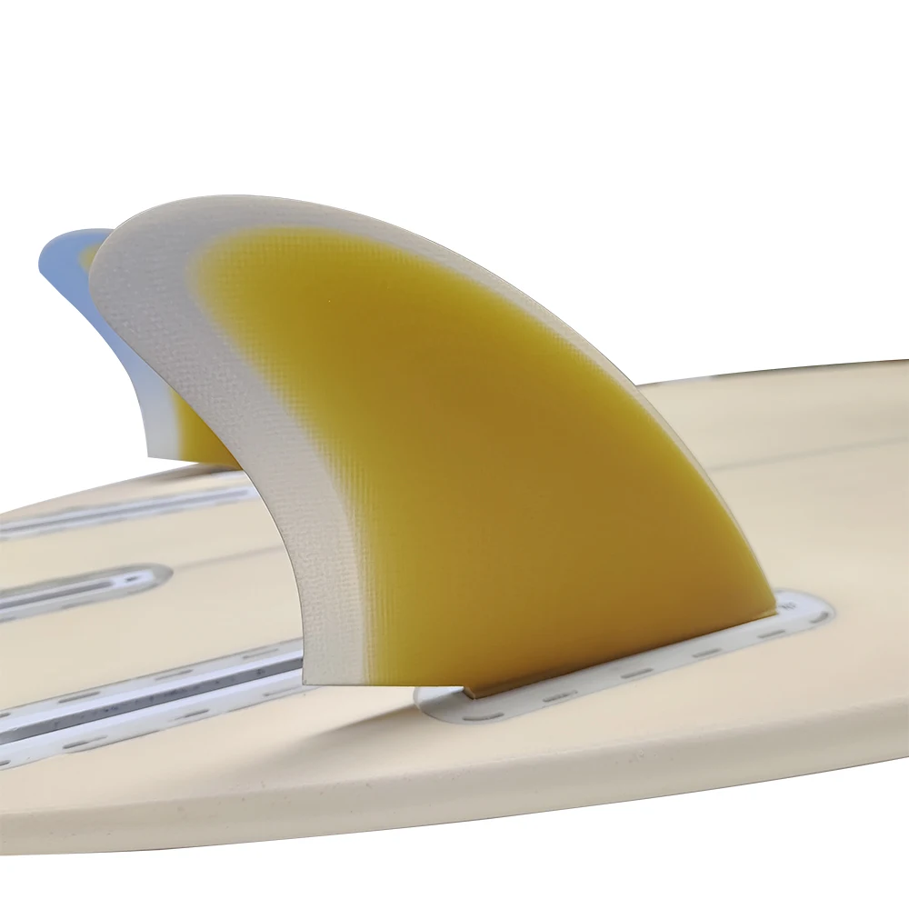 Surfboard Twin Fins UPSURF FUTURE Keel Fin High Performance Fiberglass Surf Fins 2 Fins Yellow Twin Quilhas Surf Accessories