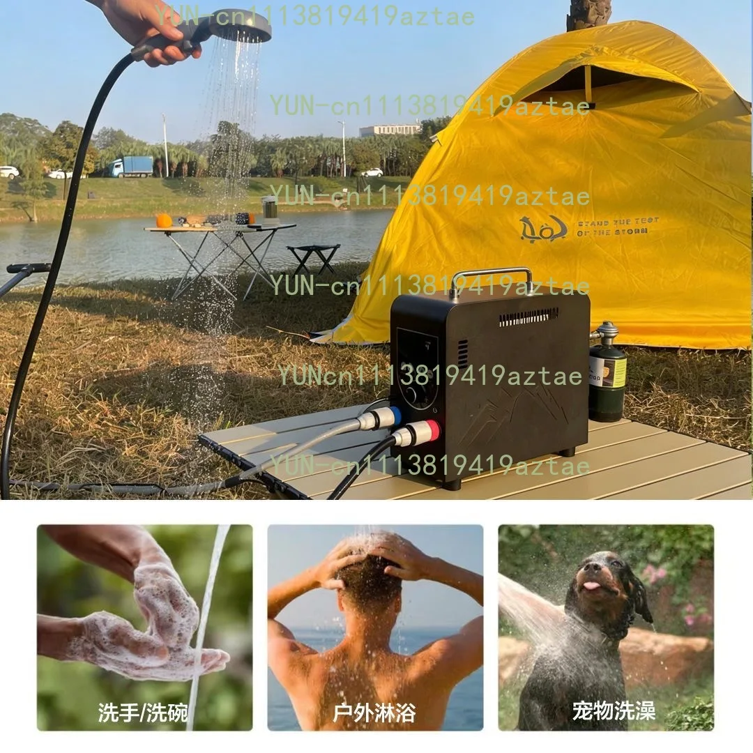 Portable Camping Water Heater Smart Gas Shower Outdoor Road Trip Shower