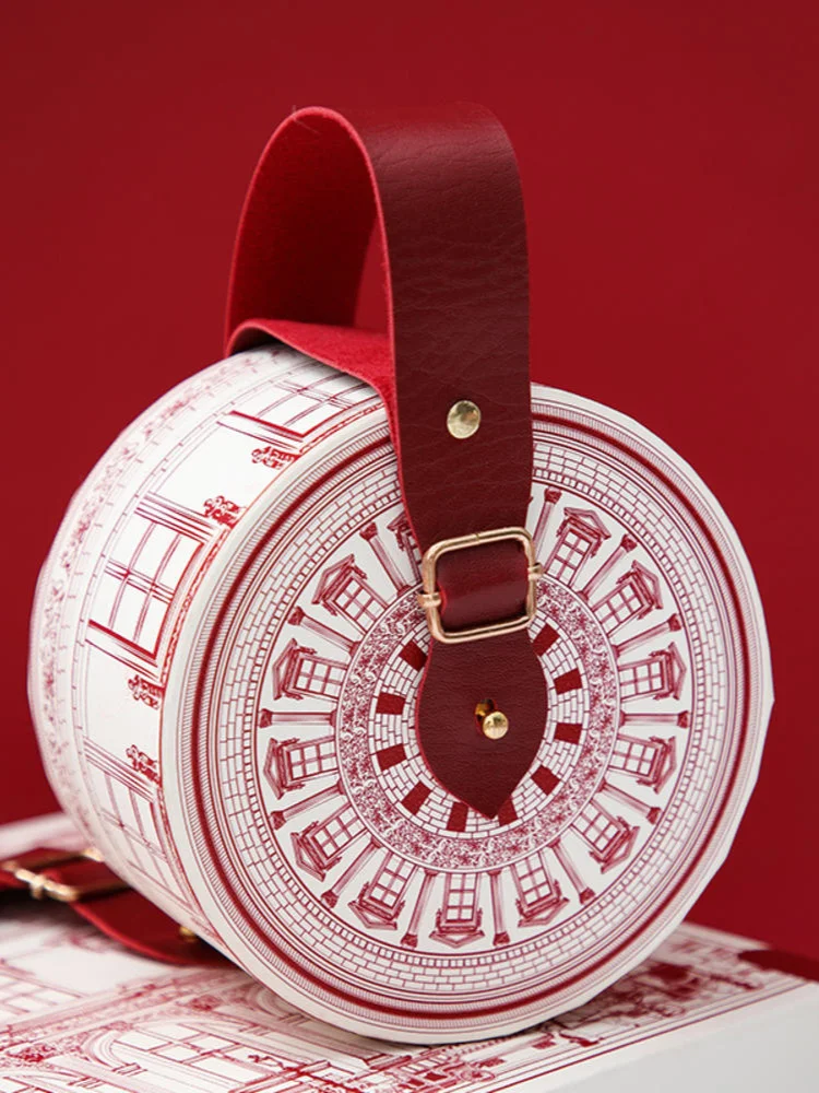 Boîte cadeau ronde en papier en cuir transporter mains Portable mariage bonbons gâteau chocolat faveurs sac fête d'anniversaire nouvel an décor fournitures