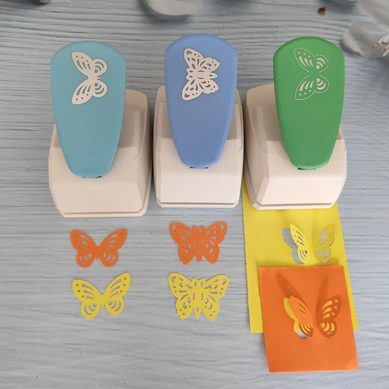 Kawaii butterfly paper cutter Student Hole Punch DIY Handmade Cutter Card Craft Printing Puncher Bow Puncher