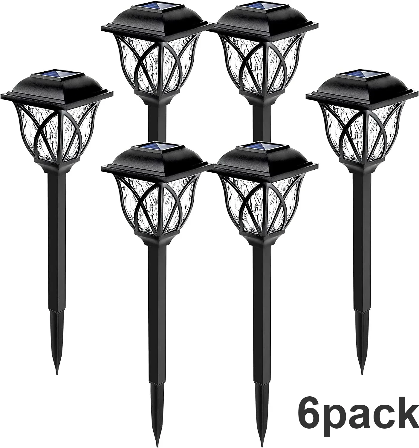 1-10Pack Solar Yard Lights Heldere Gazonverlichting Outdoor Waterdichte Led Solar Pathway Lights Landschap Path Lights
