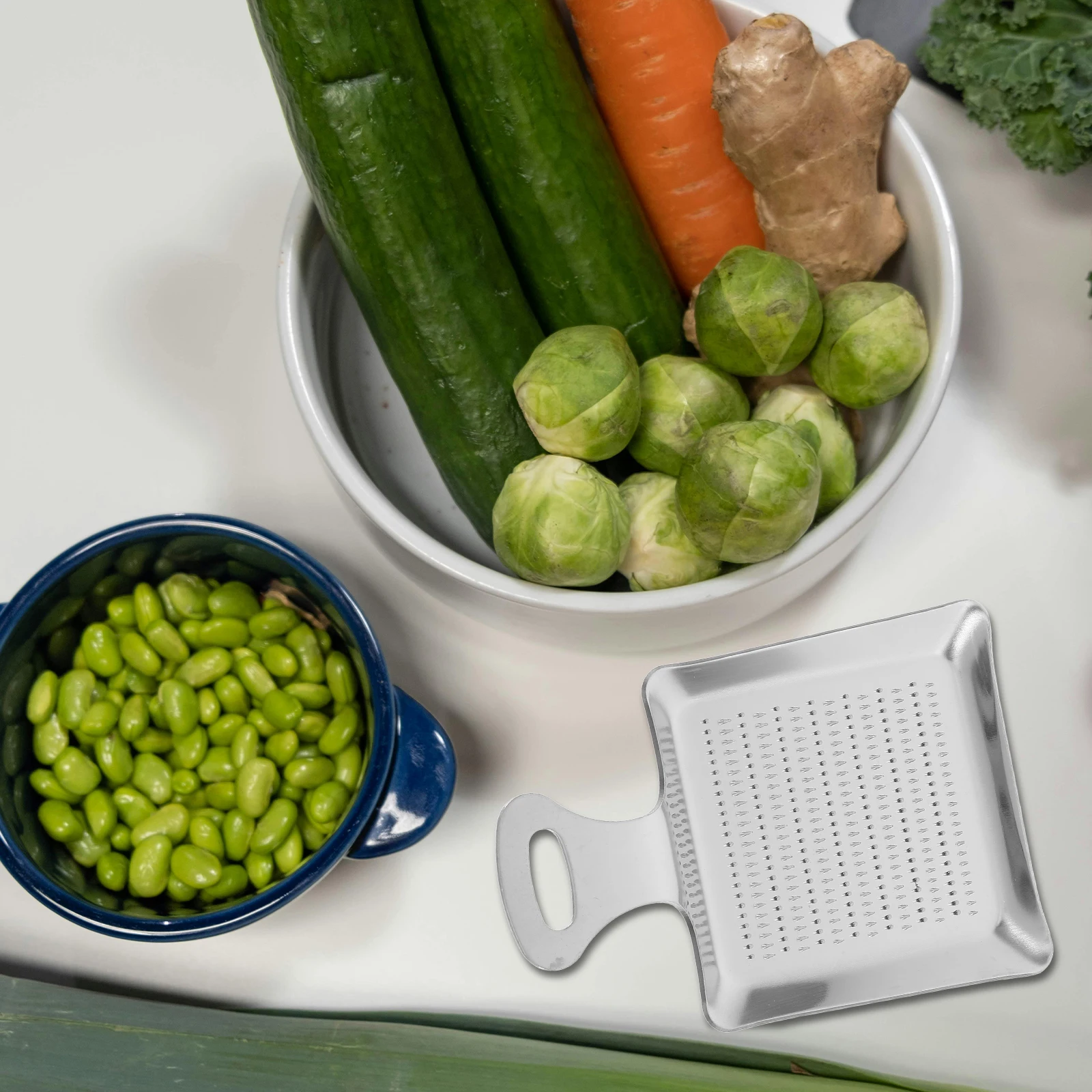 

Stainless Steel Garlic Ginger Multi-Functional Kitchen Tool Comfortable Grip Wear-Resistant Easy Cleaning Home Cooking Shredder