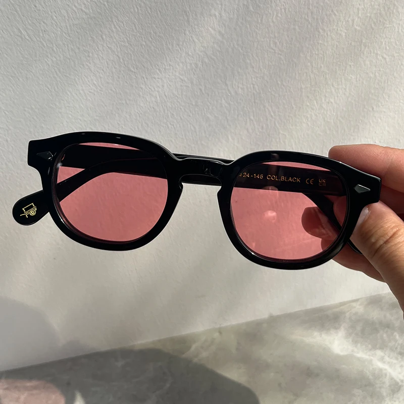 High Quality Sunglasses Man Johnny Depp Lemtosh Polarized Sun Glasses Woman Luxury Brand Vintage Acetate Frame With Original Box