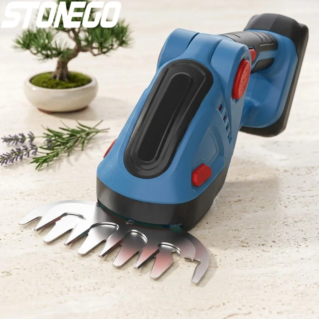 

24V Cordless 2in1 Lawn Trimmer Handheld Mower Pruning Shears Garden Shrub Maintenance Tool