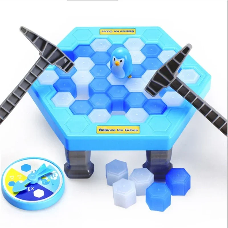 Mini jogo de tabuleiro de pinguim, jogo de tabuleiro para economizar o gelo, jogo de festa divertido e interativo para pais com crianças