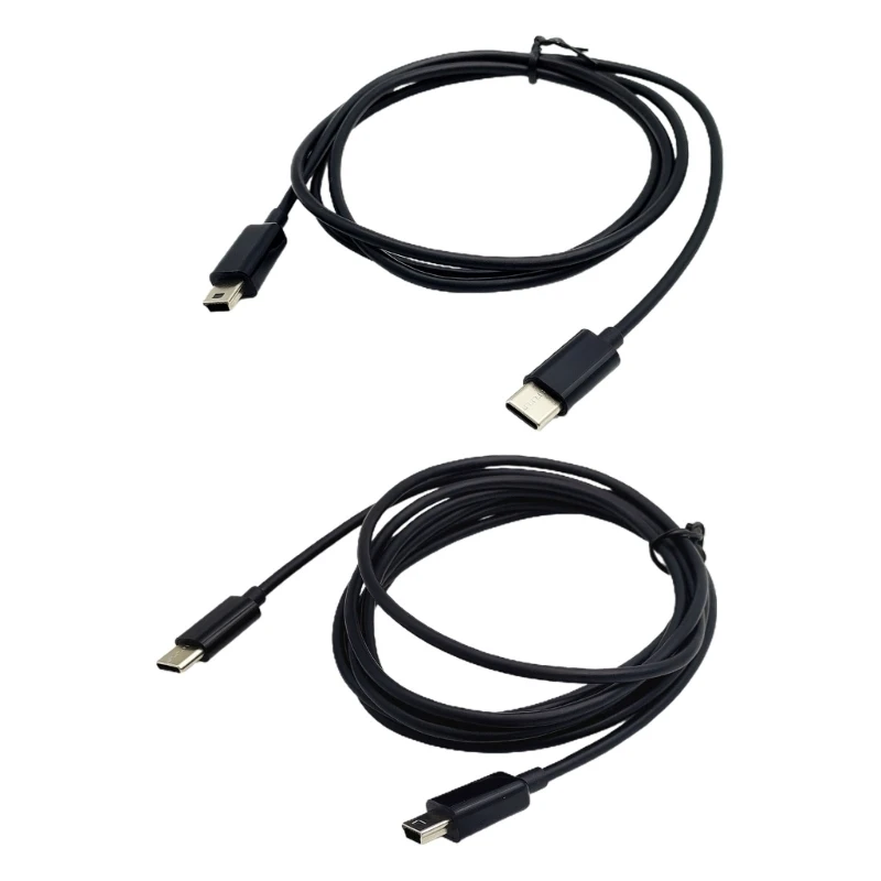USB Type C Male To Mini USB 5 Pin B Male Plug Converter OTG Adapter Charger Data Transfer Cable for Macbook laptop Mobile phone