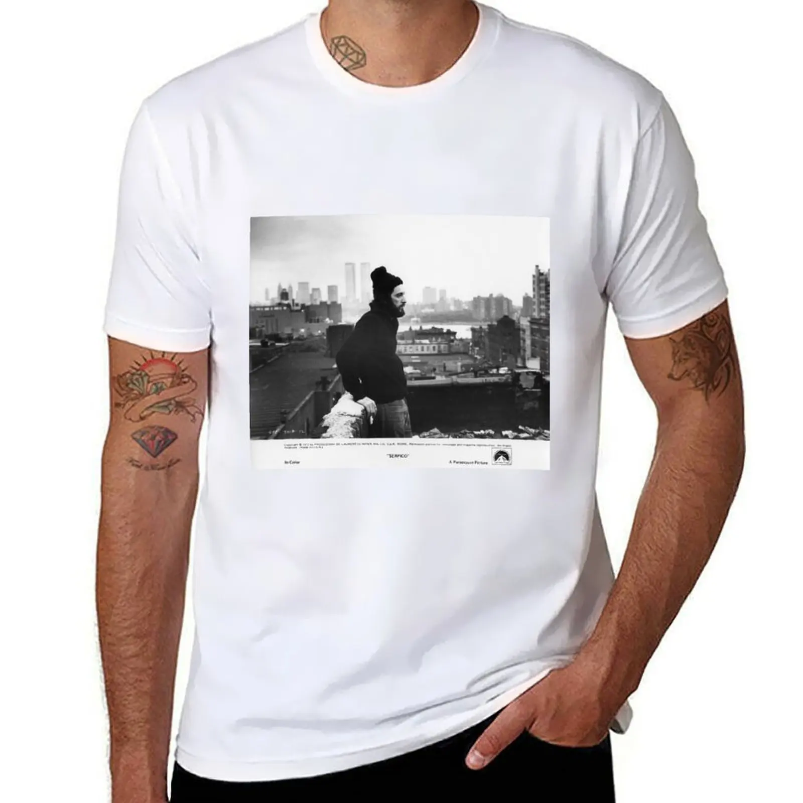 

serpico al pacino T-Shirt mens graphic t shirts t shirts cotton 100% T-Shirt