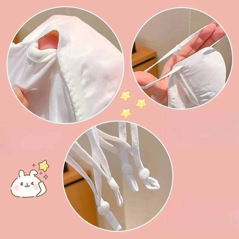 Miniso 子供用マスク Kulomi 日焼け止め 3 ～ 6 歳用 春と夏 アイスシルク 薄いスタイル 通気性と洗濯可能