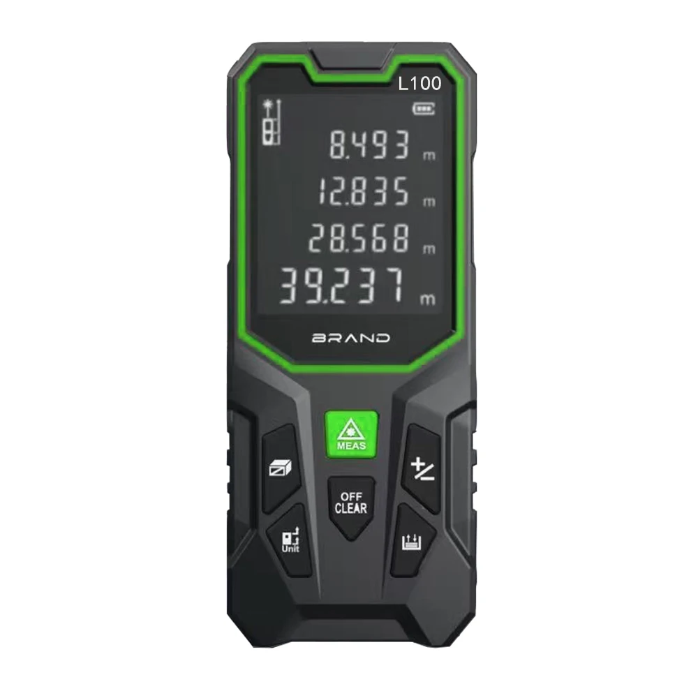 Heipoe 50/70/100/120m Green Beam Laser Distance Meter with LCD Distance, Area, Volume Measure Tool Laser Range Finder