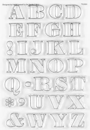 Word  Clear Stamp  Cutting Die Seal For DIY Scrapbooking Clear Stamp Sheets A7259