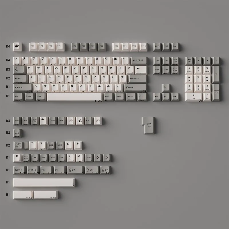 Retro Japanese Keycaps Cherry Profile PBT Keycap 144 Keys Customized for 60/64/84/87/98/108 Mechanical Keyboards Wooting60 Mad60