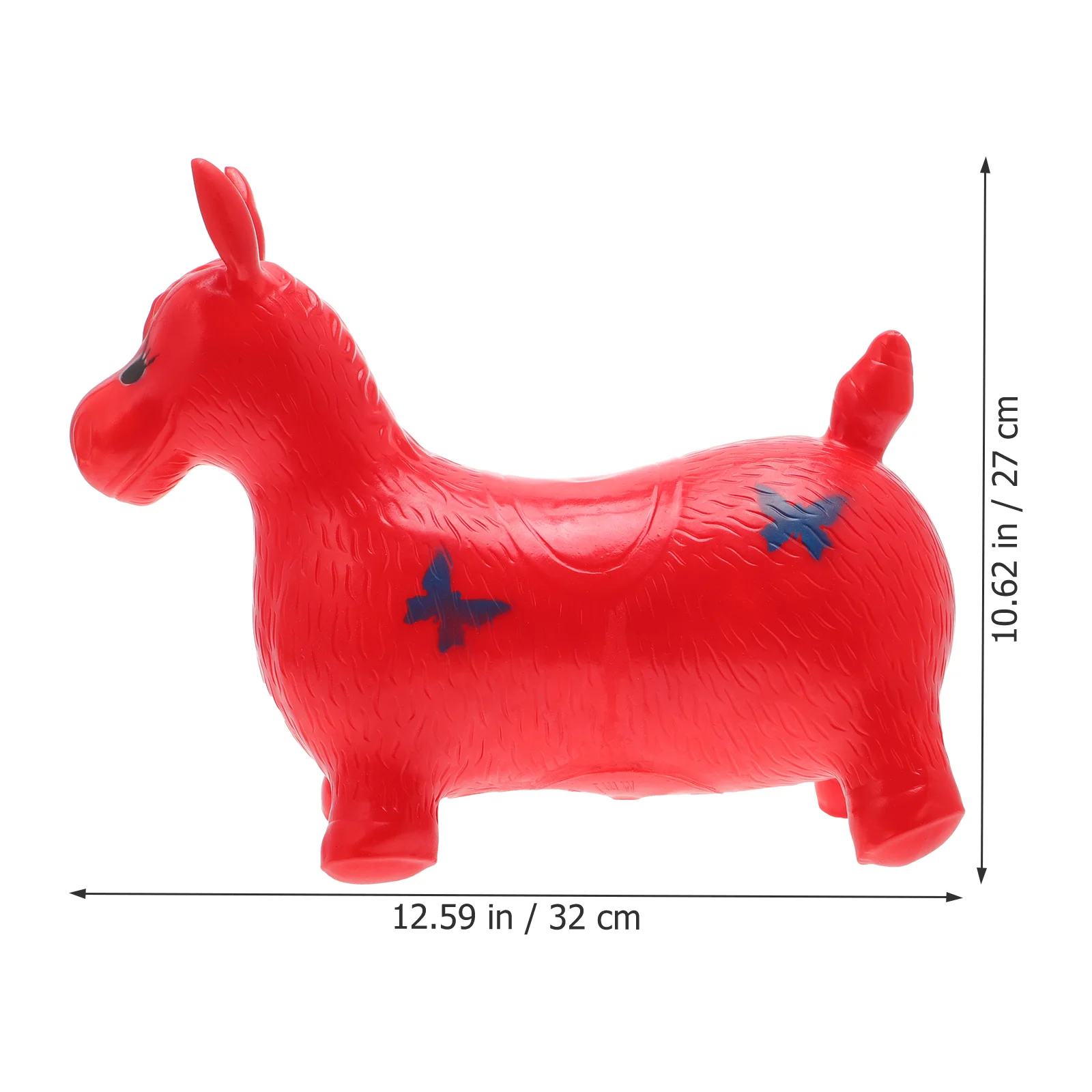 1pc inflável mini pvc animal brinquedo criativo engraçado música jogando brinquedos para interior e exterior jogando decoração prop (colo aleatório