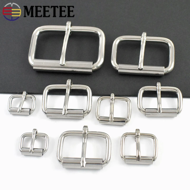 1-5Pcs Stainless Steel Roller Pin Buckles for Belt Bag Strap Webbing Metal Belts Buckle Leather Dog Leash Clasp DIY Accessories