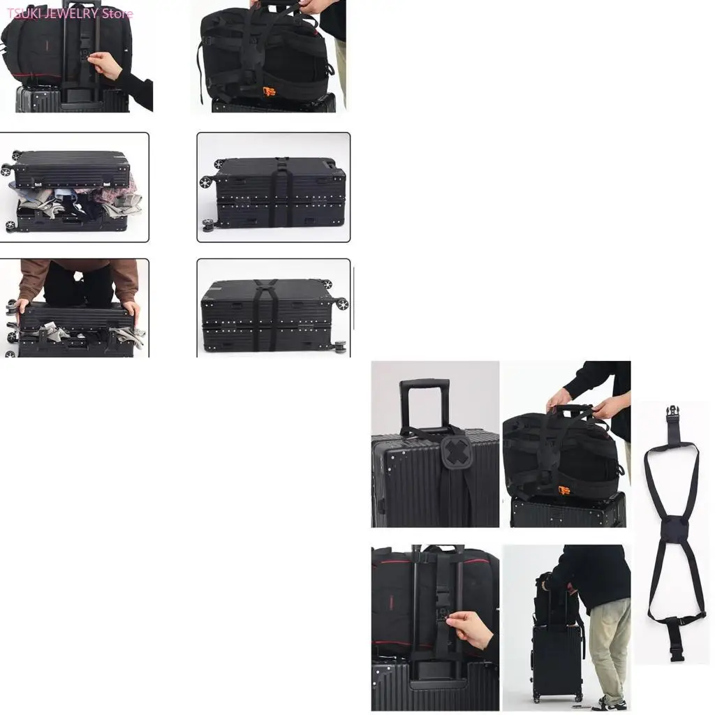 

62KE Запираемые ремни для багажа для удобного связывания. Регулируемая посадка на сумки различных размеров. Обеспечивает во