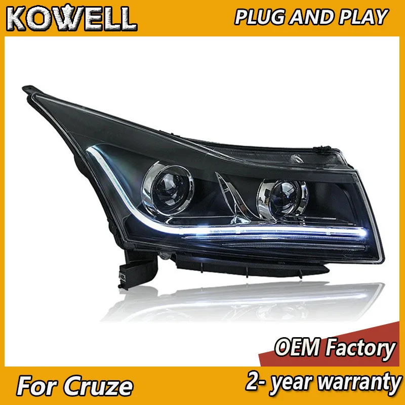 Car Styling for Chevrolet Cruze Head Light 2009-2014 Cruze Headlight DRL Turn Signal High Beam Projector Lens